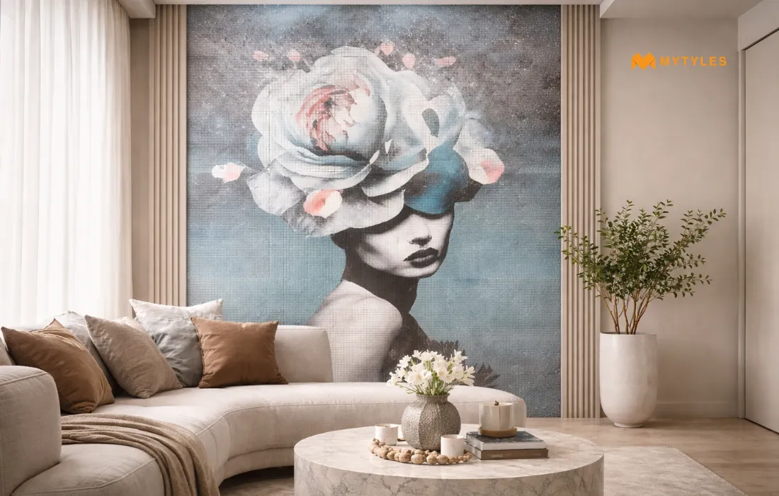 Poster Tile in Living Room
